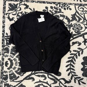 J. Crew Classic Black Cardigan